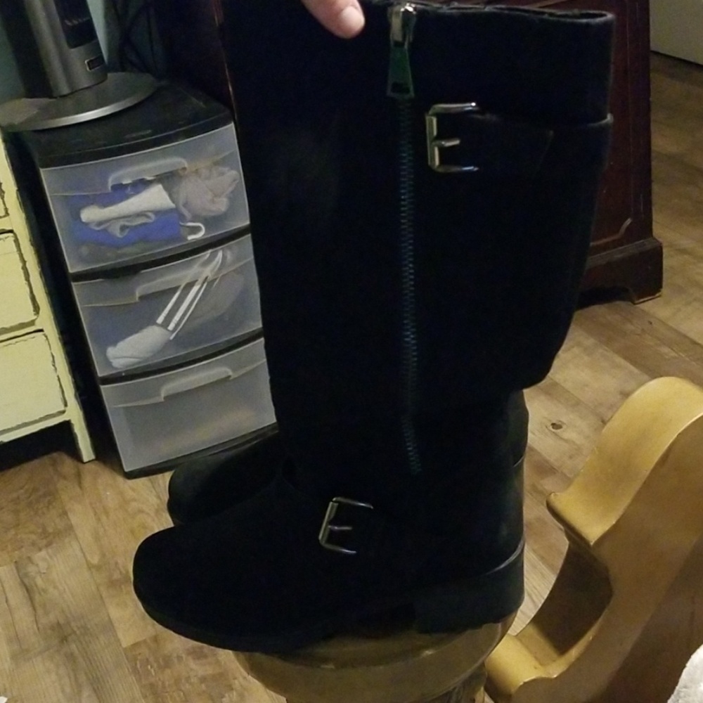 Brand new black riding style boots